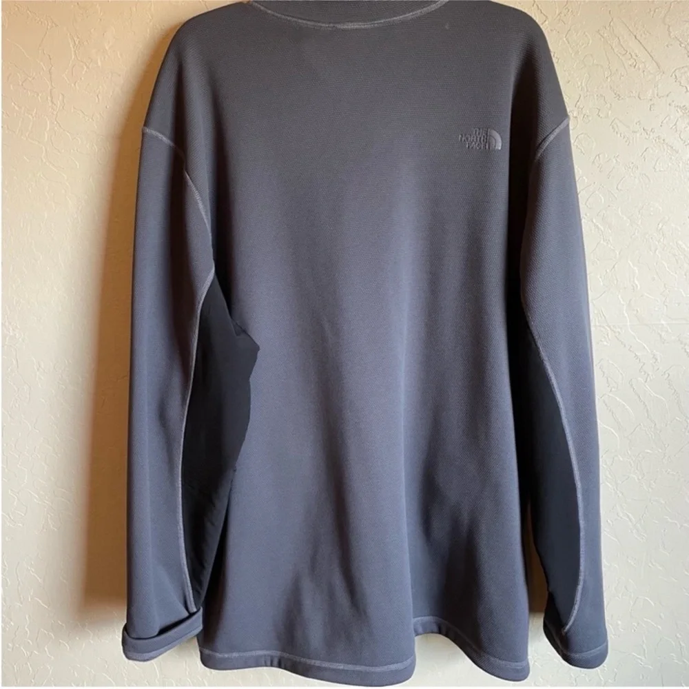 The North Face Mens Full Zip Fleece Jacket Gray Lightweight XXL